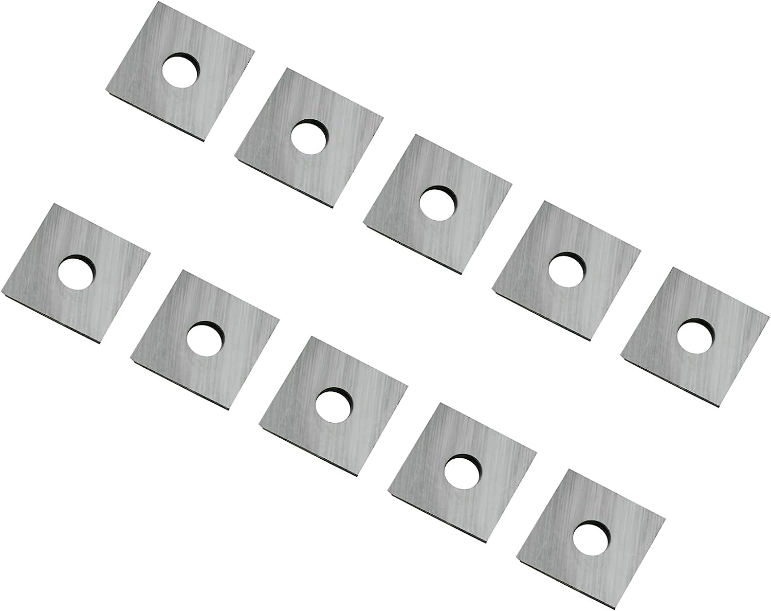 FOXBC 12 mm quadratische Hartmetalleinsätze Ersatz für Amana, BINSTAK Spoilboard Oberflächenfräser – 10er-Pack
