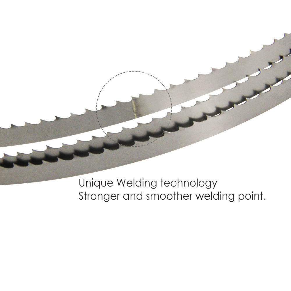 Bandsägeblatt 56'' x 1/4'' 1425 x 6,35 mm 6TPI, 10TPI, 14TPI für 8'' Delta, Draper, Nutool, FOX, Silverline Bandsäge – 2 Stück