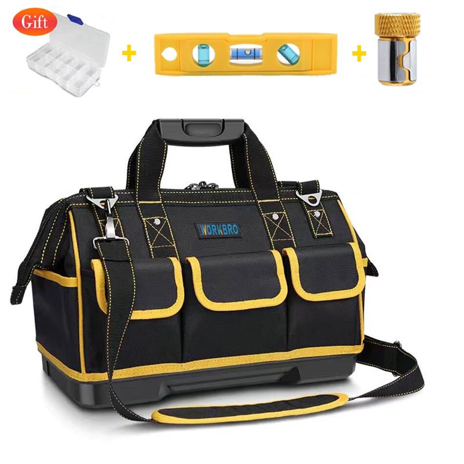 Multi Function Tool Bag Large Capacity Portable Waterproof Storage Bag 1680D Oxford Cloth Wear-Resistant Strong Toolkit